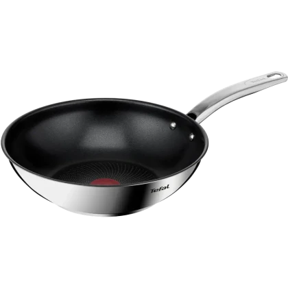 Tigaie WOK Tefal B8171944, 3,6L, 28cm, Oțel inoxidabil