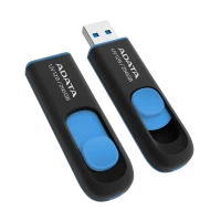 USB Flash накопитель ADATA UV128, 256Гб, Черный/Синий