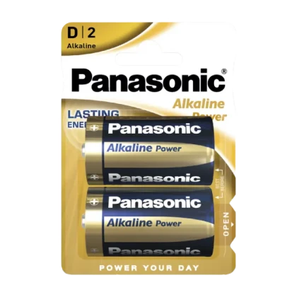 Батарейки Panasonic LR20REB, D, 2шт.