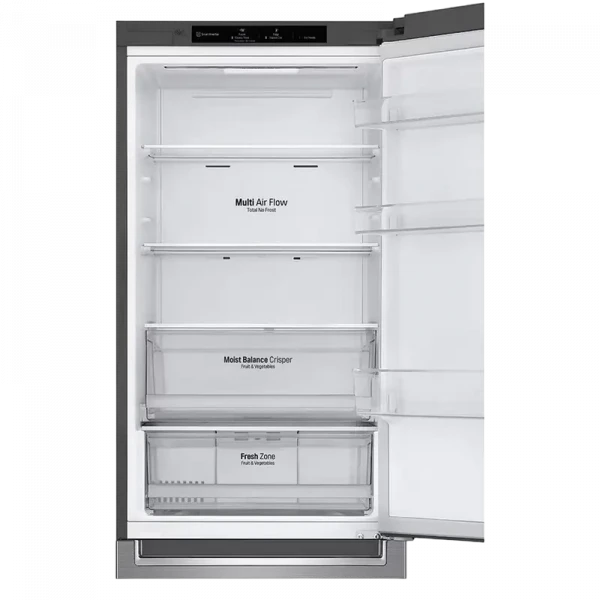 Холодильник LG GBB61PZJMN, Нержавеющая сталь