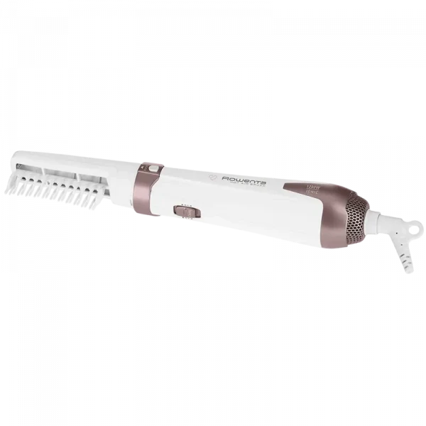 Uscător de păr-perie Rowenta Hot Air Brush CF7830F0, 1200 W, Alb