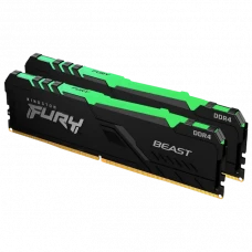 Оперативная память Kingston FURY Beast RGB, DDR4 SDRAM, 3600 МГц, 16Гб, KF436C17BBAK2/16