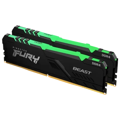 Memorie RAM Kingston FURY Beast RGB, DDR4 SDRAM, 3600 MHz, 16GB, KF436C17BBAK2/16
