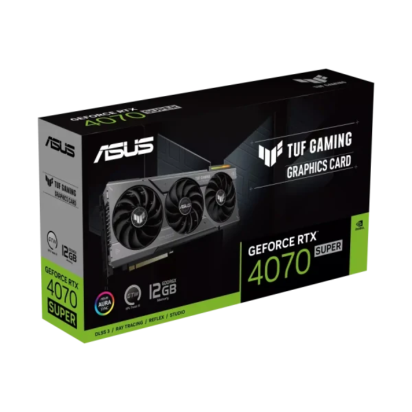 Видеокарта ASUS TUF-RTX4070S-O12G-GAMING, 12ГБ GDDR6X 192бит