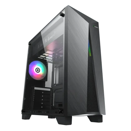 Carcasă PC Gamemax Nova N6, Midi-Tower, Fără PSU, Negru