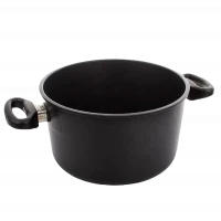 Cratiță AMT Gastroguss I-924-E, 5L, 24cm, Negru