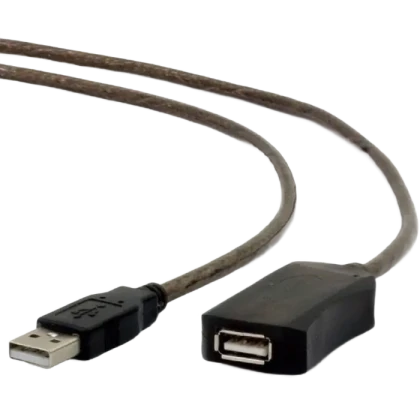 Удлинитель Cablexpert UAE-01-5M, USB Type-A (M)/USB Type-A (F), 5м, Чёрный