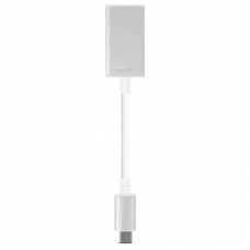 Adaptor pentru cablu USB Moshi USB-C to USB-A Adapter, USB Type-C/USB Type-A (F), 0,13m, Argintiu