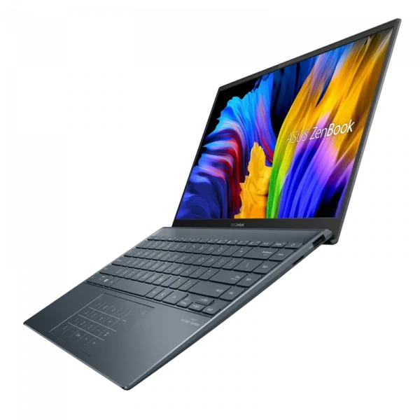 Laptop 14 ASUS Zenbook 14 UM425UA, Pine Grey, AMD Ryzen 5 5500U, 16GB/512GB, Fără SO