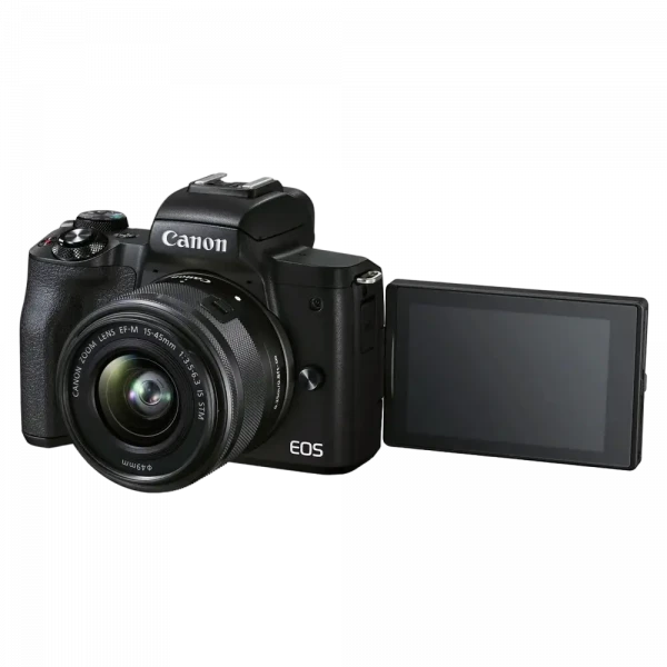 Aparat Foto Mirrorless Canon EOS M50 Mark II & EF-M 15-45 IS & EF-M 55-200 IS