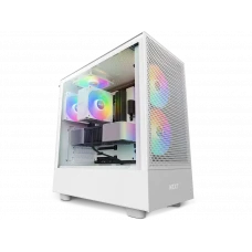 Carcasă PC NZXT H5 Flow RGB, Midi-Tower, ATX, Alb