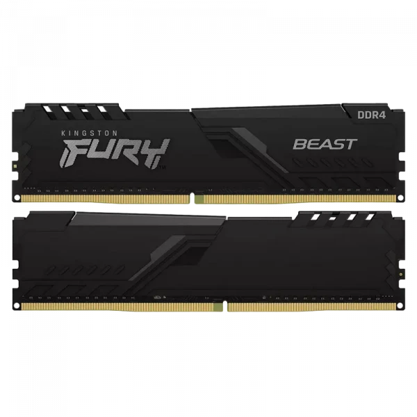 Оперативная память Kingston FURY Beast, DDR4 SDRAM, 2666 МГц, 16Гб, KF426C16BBK2/16