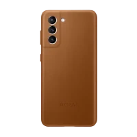 Чехол Samsung Leather Cover for Galaxy S21, Коричневый