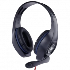 Căști gaming Gembird GHS-05-B, Cu fir, Negru/Albastru