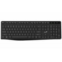 Wireless Keyboard Genius KB-7200, Fn Keys, Chocolate keys, Battery indicator, 2xAAA, Black, USB