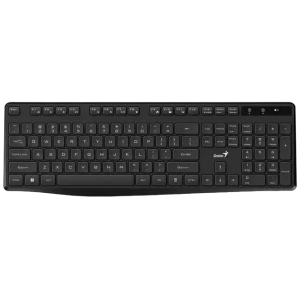 Wireless Keyboard Genius KB-7200, Fn Keys, Chocolate keys, Battery indicator, 2xAAA, Black, USB
