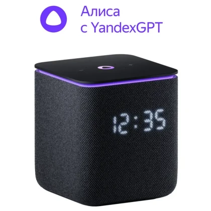 Умная колонка Yandex Station Midi YNDX-00054, YandexGPT, Zigbee, Чёрный