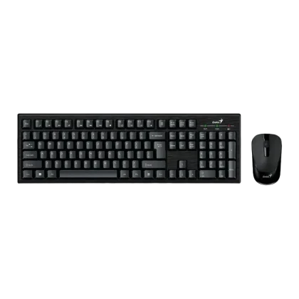 Клавиатура и мышь Genius KM-8101, Беспроводное, Чёрный