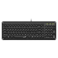 Клавиатура Genius SlimStar Q200, Проводное, Чёрный