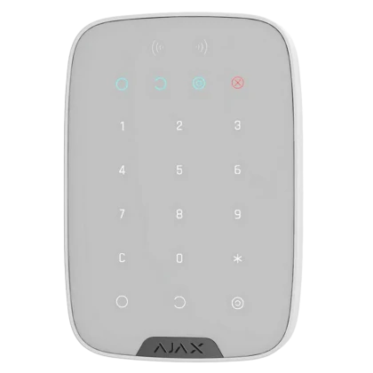 Tastatură tactilă fără fir Ajax KeyPad, Alb