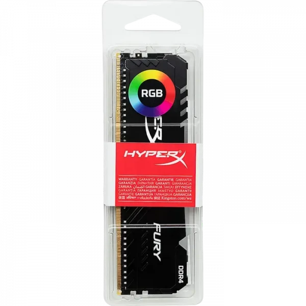 Оперативная память Kingston HyperX FURY RGB, DDR4 SDRAM, 3000 MГц, 16Гб, HX430C15FB3A/16