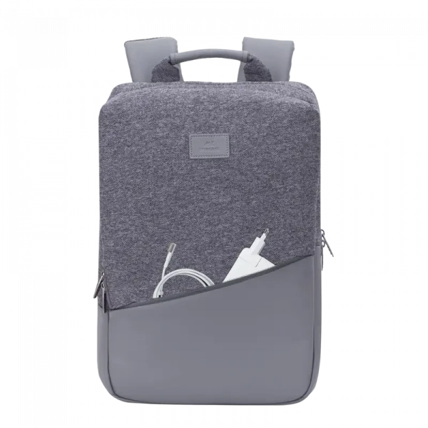 Rucsac pentru Laptop RivaCase Egmont, 15.6, Poliester, Gri
