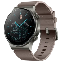 Спортивные/Тренировочные часы Huawei Watch GT2 Pro, 46мм, Каркас Titanium с кожаным ремешком