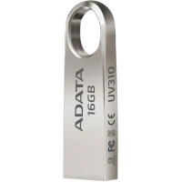 USB Flash накопитель ADATA UV310, 16Гб, Серебристый