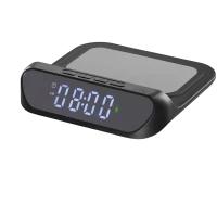 Подставка для зарядки Cellularline Smart Clock, Чёрный