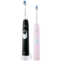 Звуковая зубная щетка PHILIPS Sonicare 2 Series gum health HX6232/41, Черный и Розовый
