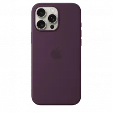 Husă Apple iPhone 16 Pro Max Silicone Case with MagSafe, Prună