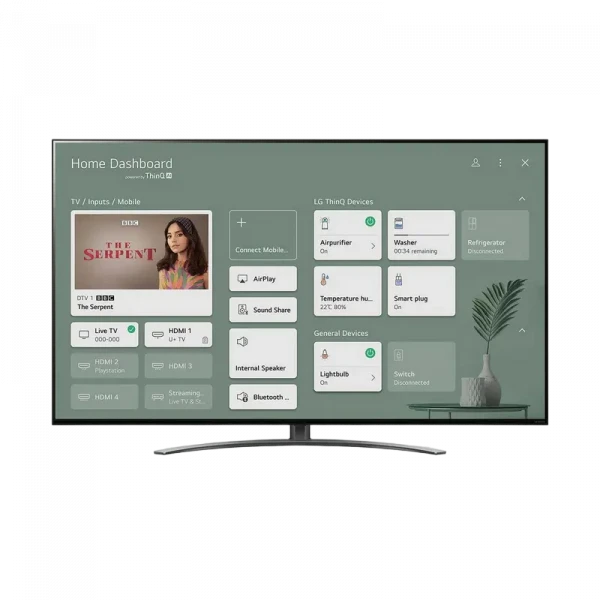 55 LED SMART TV LG 55NANO816PA, 3840x2160 4K UHD, webOS, Negru