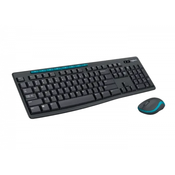 Клавиатура и мышь Logitech MK275, Беспроводное, Черный/Синий