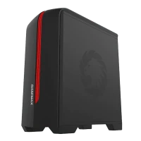 Компьютерный корпус Gamemax Centauri, Midi-Tower, Без блока питания, Черный/Красный