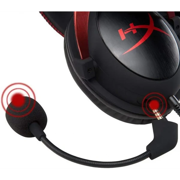 Căști gaming HyperX Cloud II, Cu fir, Negru/Roșu