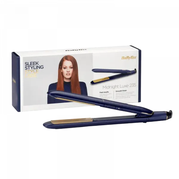 Placă de îndreptat părul BaByliss Midnight Luxe 2516PE, Albastru