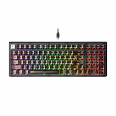 Tastatură Havit KB875L, Cu fir, Transparent