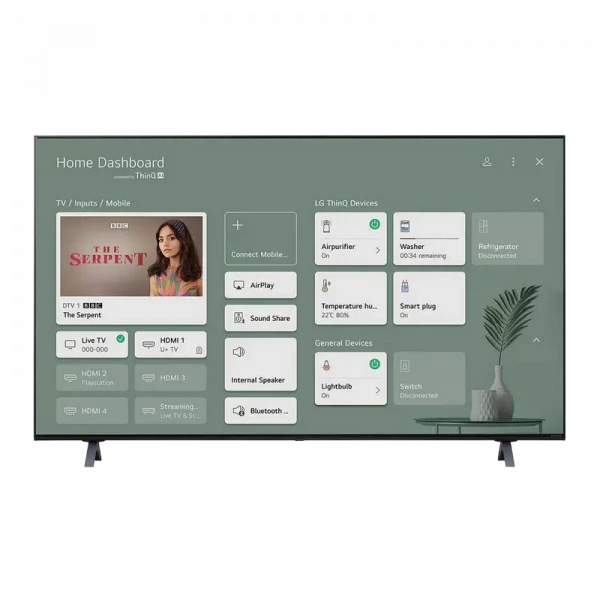 55 LED SMART TV LG 55NANO756PA, 3840x2160 4K UHD, webOS, Negru