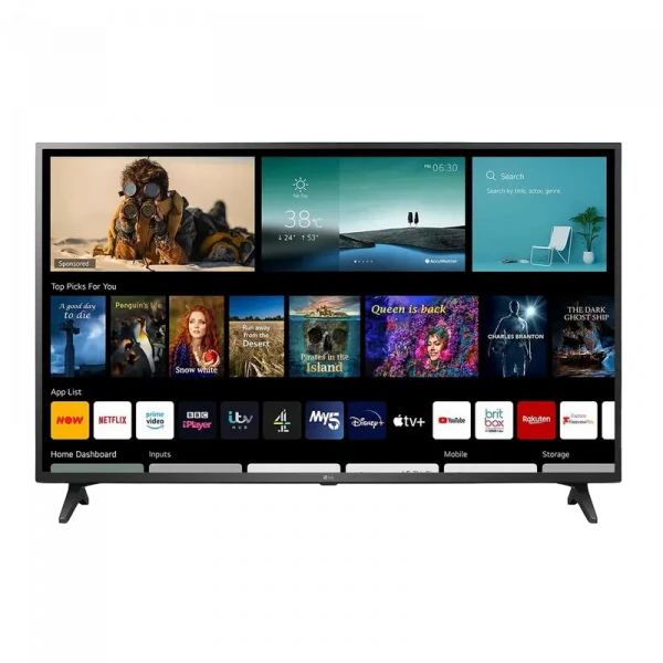 55 LED SMART Телевизор LG 55UP75006LF, 3840x2160 4K UHD, webOS, Чёрный