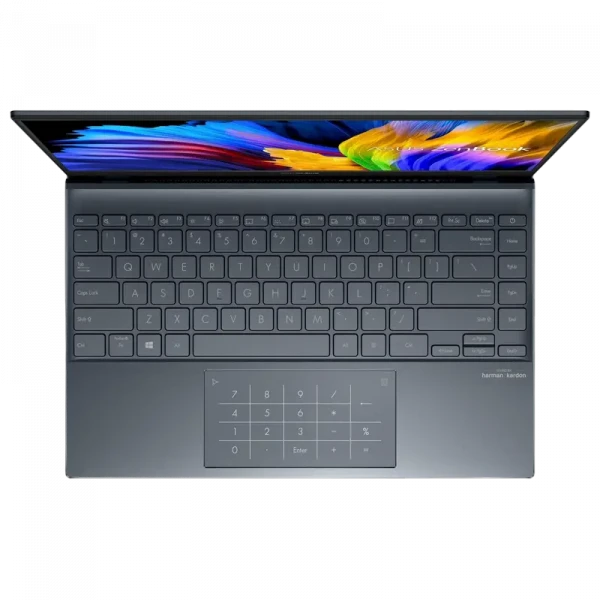 Laptop 14 ASUS Zenbook 14 UM425UA, Pine Grey, AMD Ryzen 5 5500U, 16GB/512GB, Fără SO