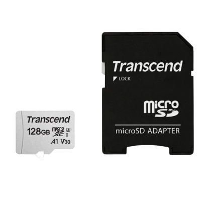 Карта памяти Transcend MicroSDXC Class 10, 128Гб (TS128GUSD300S-A)