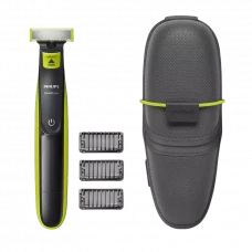 Trimmer pentru bărbați Philips QP2520/65, Negru/Verde