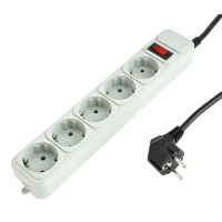 Prelungitor electric Gembird GMB SPG3-B-10C, 5 Prize, 3 m, Alb