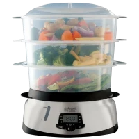 Aparat de gătit cu aburi Russell Hobbs MaxiCook, Oțel inoxidabil