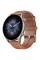 Ceas inteligent Xiaomi Amazfit GTR 3 ProCarcasă din aluminiu de culoare Gri cu bandă din Piele Maro