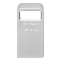 Memorie USB Kingston DataTraveler Micro, 64GB, Argintiu
