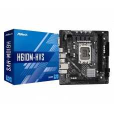 Материнская плата ASRock H610M-HVS, LGA1700, Intel H610, Micro-ATX
