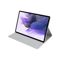 Husă pentru tabletă Samsung Tab S7+ / S7 FE Book Cover, 12,4, Poliuretan, Gri deschis