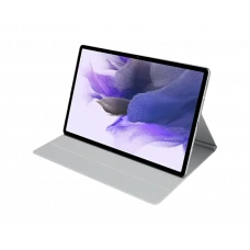 Husă pentru tabletă Samsung Tab S7+ / S7 FE Book Cover, 12,4, Poliuretan, Gri deschis
