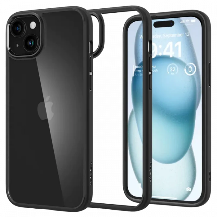 Husă Spigen iPhone 15 Ultra Hybrid, Negru Mat